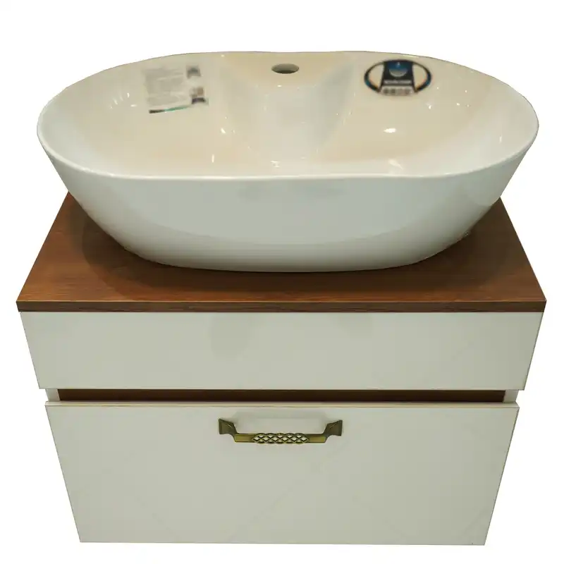 ست کابینت و روشویی مدل تورینو کد 555 به همراه آینه و باکس