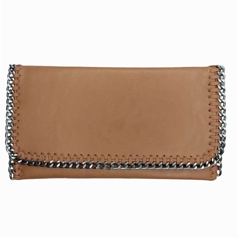 کیف دوشی زنانه مدل کتابی زنجیری k10