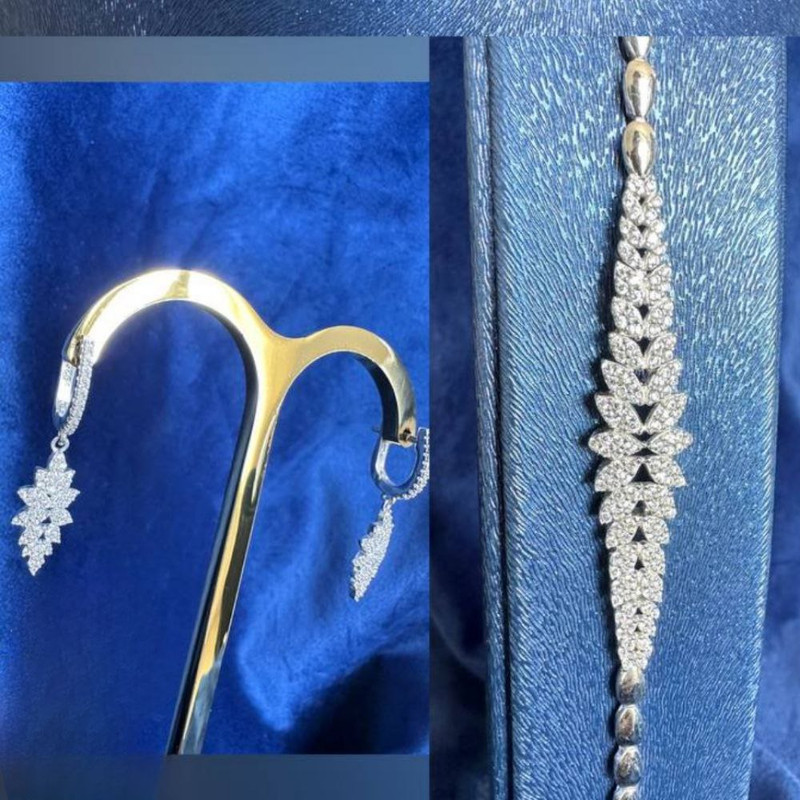 نیم ست نقره زنانه مدل MRJ10361