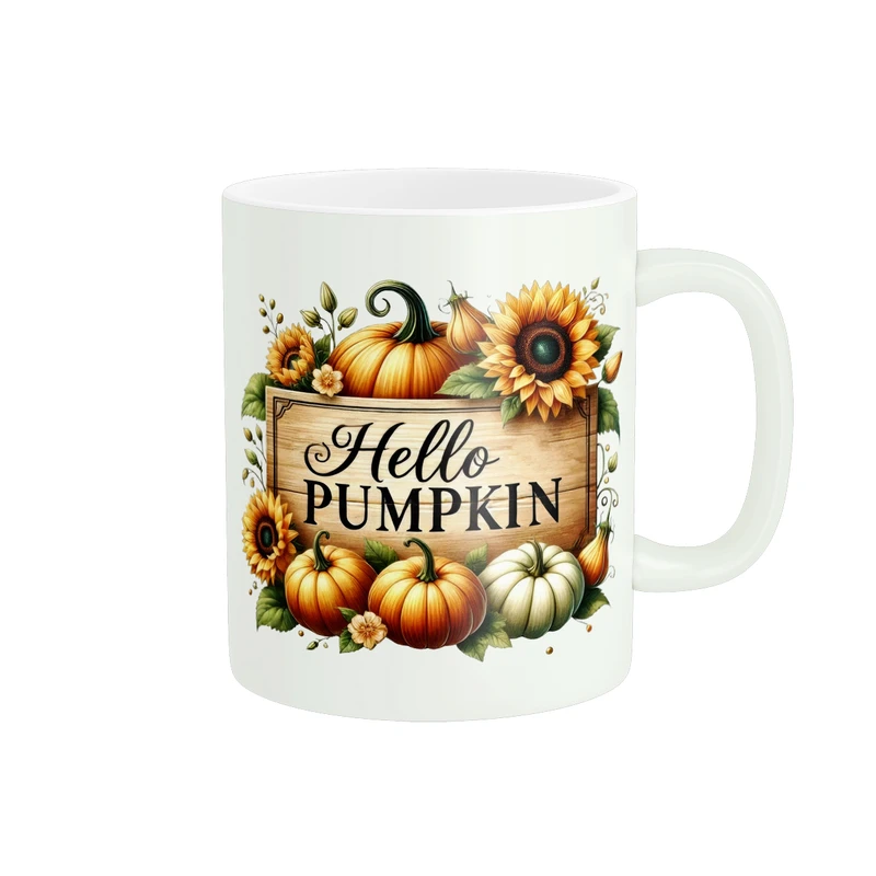 ماگ پادآفرین مدل پاییز طرح پامکین کدو تنبل کد PM715