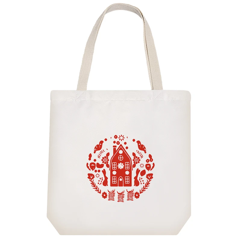 ساک خرید خندالو مدل خانه زمستانی کد 8134