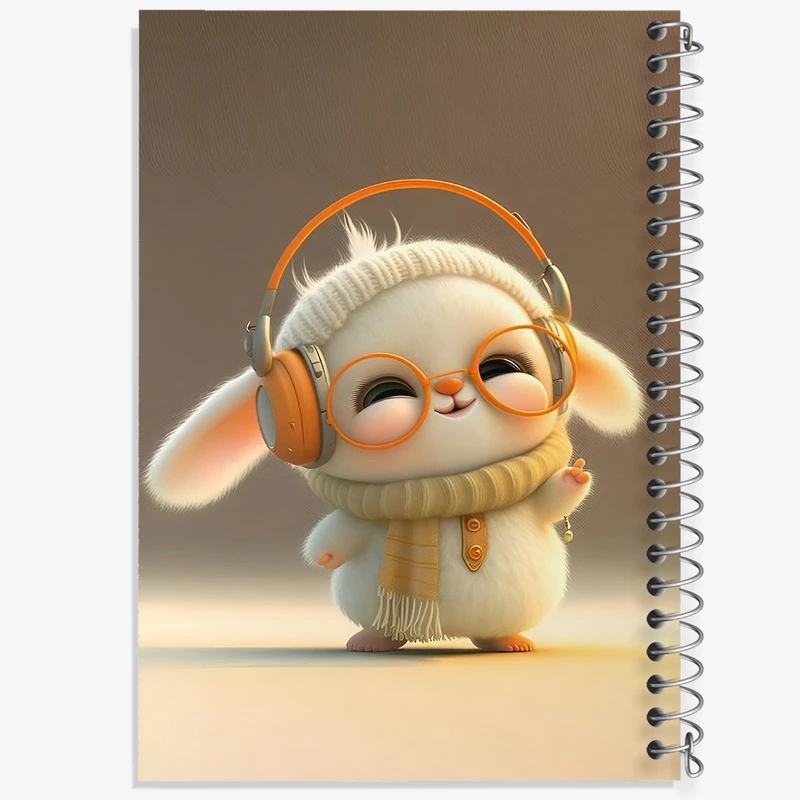 دفتر لیست خرید 50 برگ خندالو طرح خرگوش کیوت کد F6299