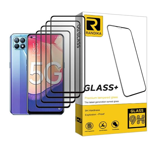 محافظ صفحه نمایش راندیکا مدل Randika Glass MIX004 مناسب برای گوشی موبایل اوپو Reno4 SE بسته چهار عددی