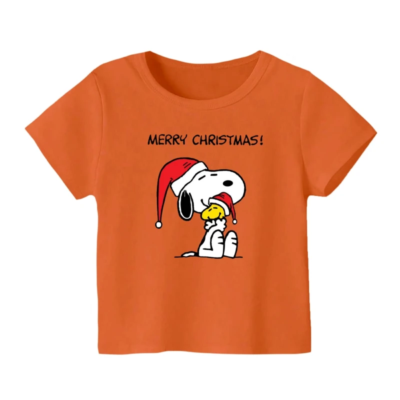 تی شرت آستین کوتاه بچگانه مدل اسنوپی کریسمس کد 4