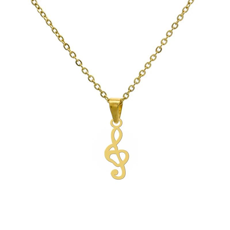 گردنبند زنانه هایکا مدل نت موسیقی کد ha 31