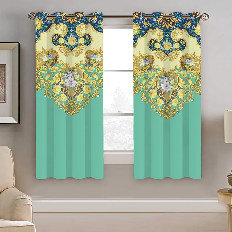 پرده نیروانا طرح سنتی مدل مخمل کد 4420 سایز 140×200 سانتی متر