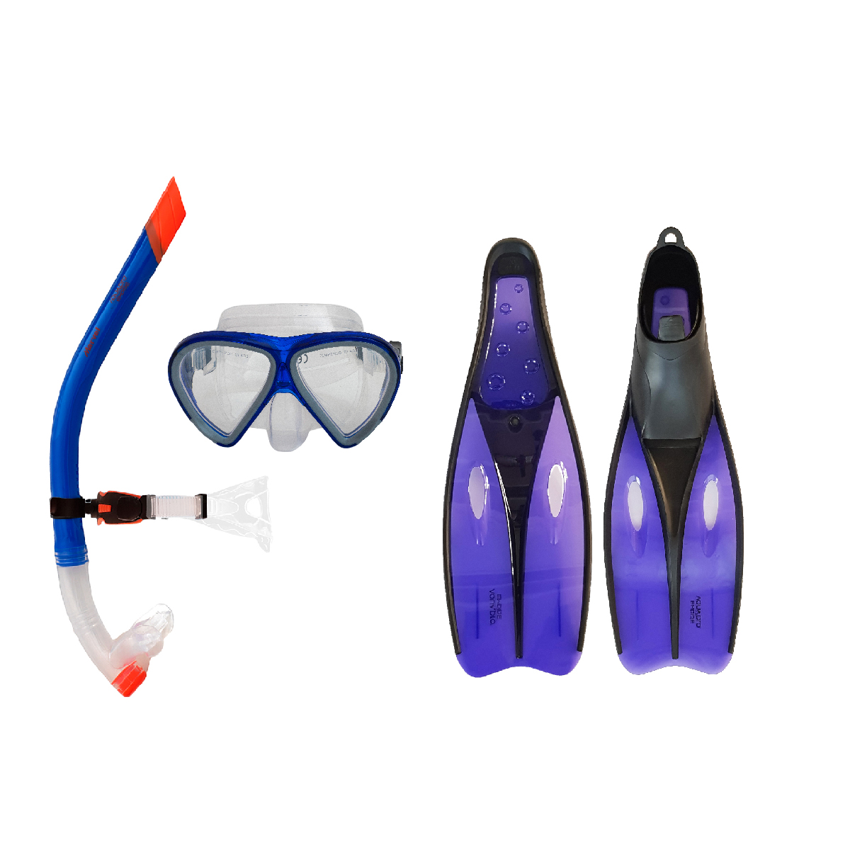 عینک و اسنورکل و فین غواصی آکوآپرو مدل 58329