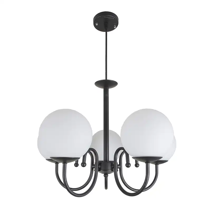 لوستر پنج شعله چشمه نور کد AB1219/5-WT