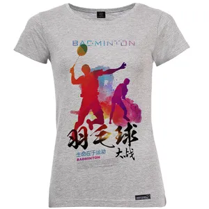 تی شرت آستین کوتاه زنانه 27 مدل Badminton Advertisement کد MH890