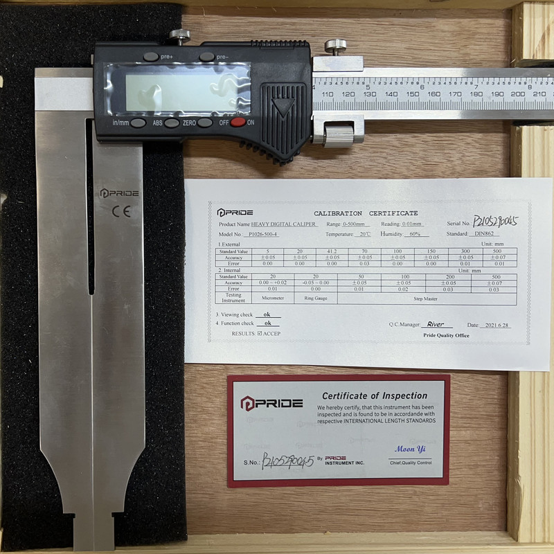 کولیس دیجیتال پراید مدل P1026-500-200 گستره 0-500 میلیمتر کولیس دیجیتال پراید مدل P1026-500-200 گستره 0-500 میلیمتر