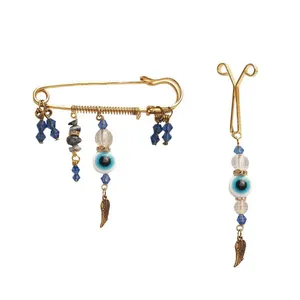 ست گیره روسری و سنجاق سینه زنانه مدل 1123