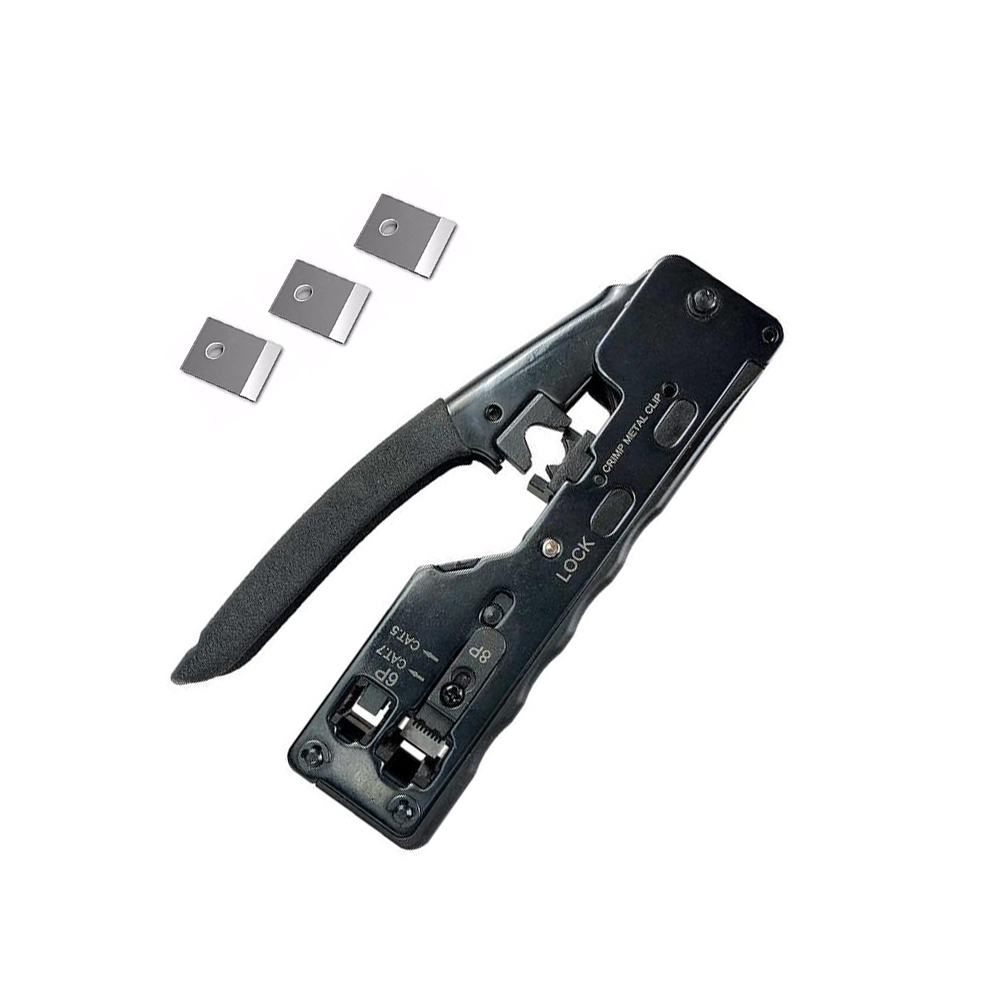آچار سوکت زن شبکه مدل OPEN END-CAT7B به همراه تیغ بسته 3عددی