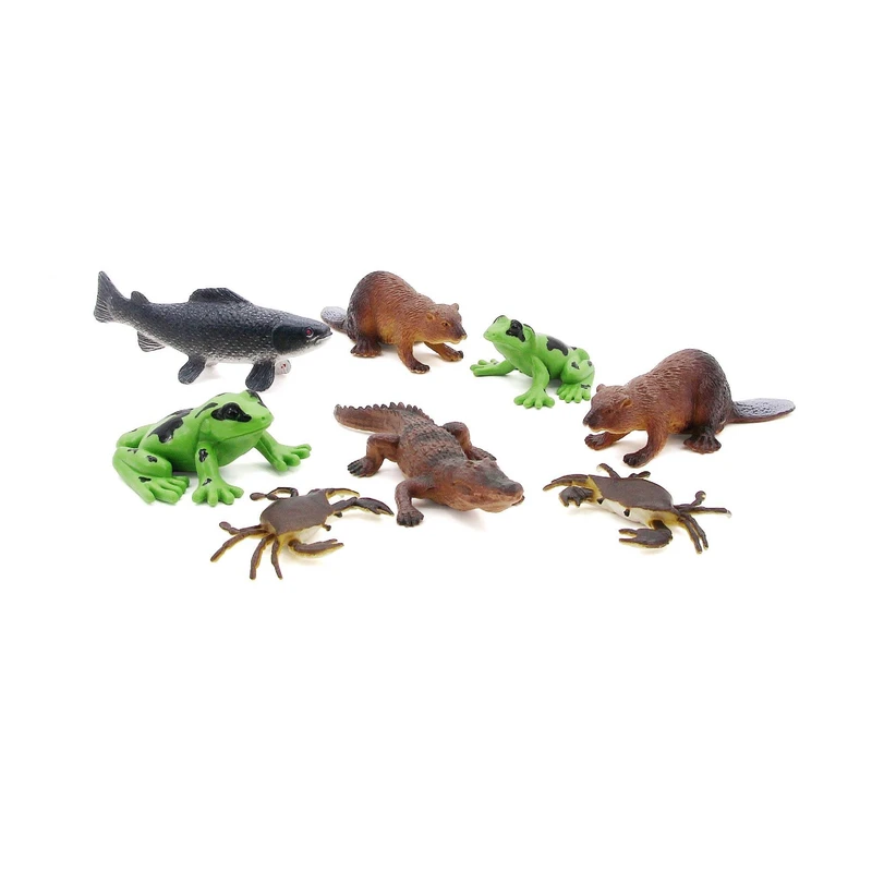 فیگور انیمال پلنت مدل River Animals کد D6311 مجموعه 8 عددی