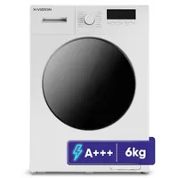 ماشین لباسشویی 6 کیلوگرم اتوماتیک ایکس ویژن مدل TE62-AW/AS