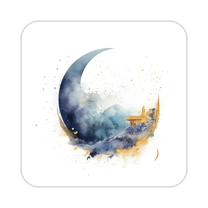 زیر لیوانی کاکتی طرح ماه و ستاره مدل mp53320