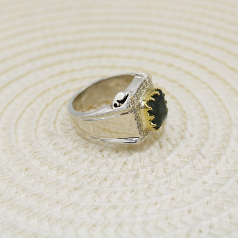 انگشتر نقره مردانه مدل 3007