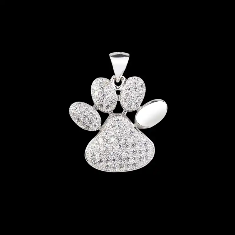 آویز گردنبند نقره زنانه مدل فانتزی کد NG2607