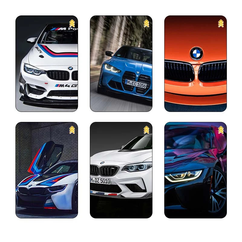 استیکر کارت مدل سام نگار طرح ب‌ام‌و BMW کد SP1280 مجموعه 6 عددی