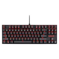 کیبورد گیمینگ ردراگون مدل K552 Kumara، سوییچ مکانیکال قرمز، Tenkeyless، نورپردازی RGB، قابلیت Anti-Ghosting