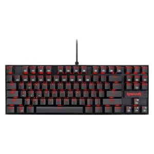 کیبورد گیمینگ ردراگون مدل K552 Kumara، سوییچ مکانیکال قرمز، Tenkeyless، نورپردازی RGB، قابلیت Anti-Ghosting