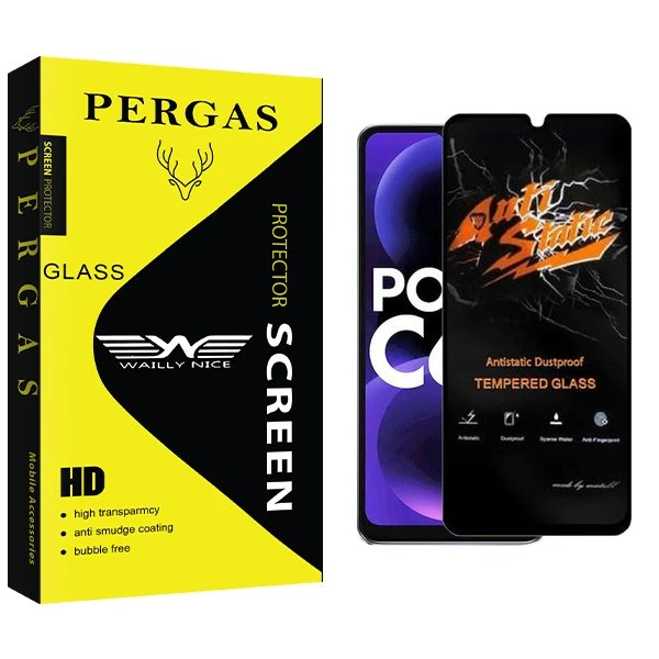 محافظ صفحه نمایش وایلی نایس مدل Pergas Antistatic مناسب برای گوشی موبایل شیائومی Poco C61