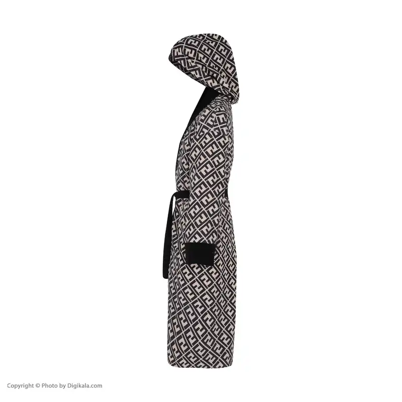 حوله پالتویی ارغوان طرح فلورا سایز 125