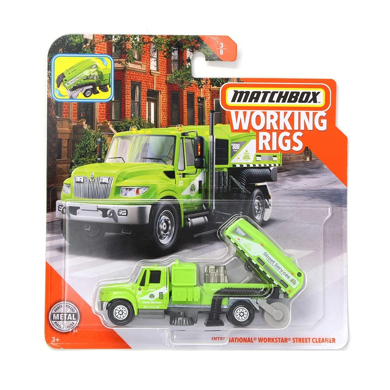 ماشین بازی مچ باکس مدل Working Rigs Street Cleaner کد N3242 / GBK07