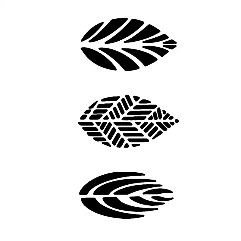 شابلون باتیس آرت طرح برگ کد 685