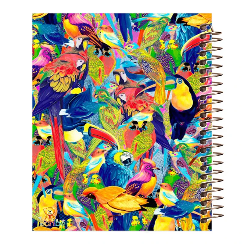 دفتر مشق 100 برگ بانیبو طرح طوطی کد 209