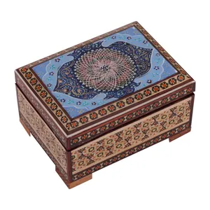 جعبه جواهر خاتم کاری گالری گوهران مدل 475