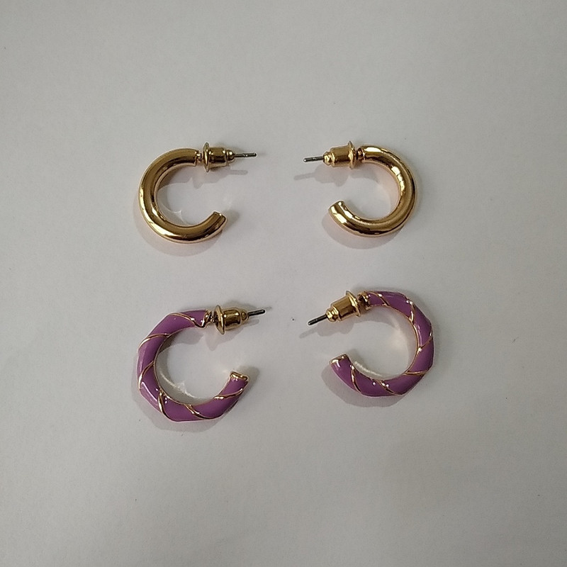 گوشواره زنانه اکسسورایز مدل میناکاری کد B27 مجموعه 2 عددی گوشواره زنانه اکسسورایز مدل میناکاری کد B27 مجموعه 2 عددی