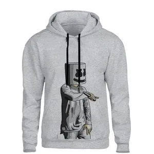 هودی مردانه مدل مارشمالو کد F60 رنگ طوسی