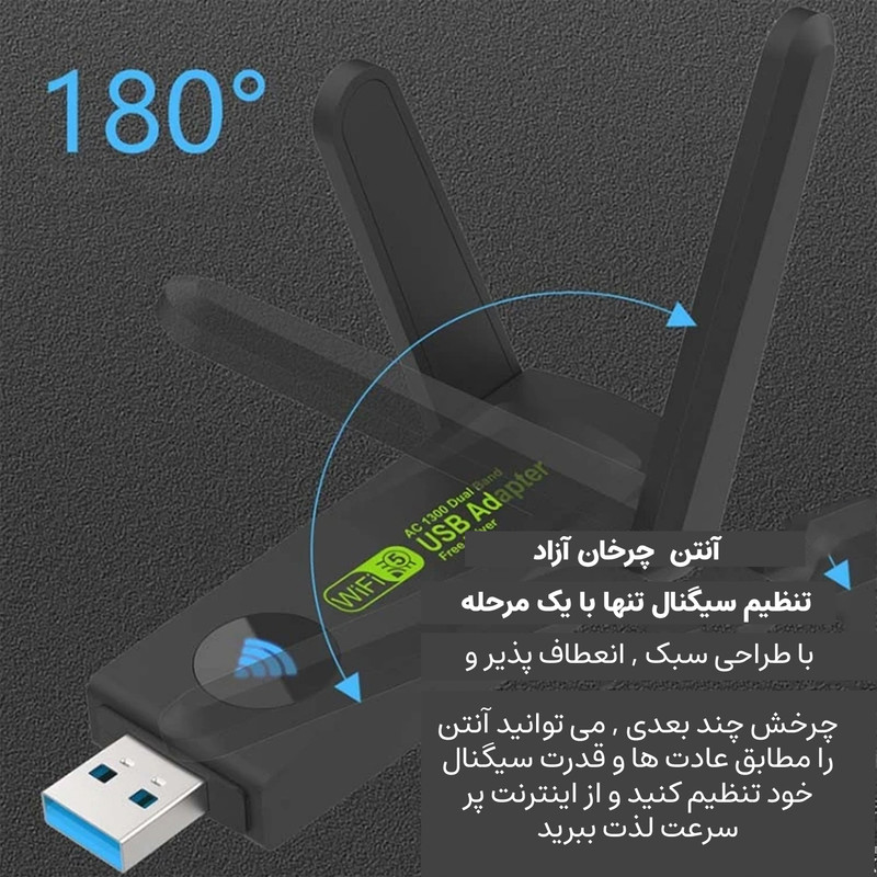USB کارت شبکه مجنتیک مدل RE-1202/03
