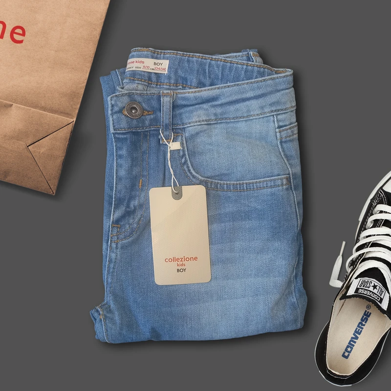 عکس شماره 4 : شلوار جین پسرانه کولزیون مدل سنگ شور ابر و بادی 307