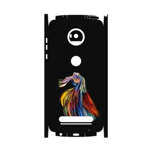 MAHOOT Rainbow Hair Digital Art-FullSkin Cover Sticker for Motorola Moto Z2 Play