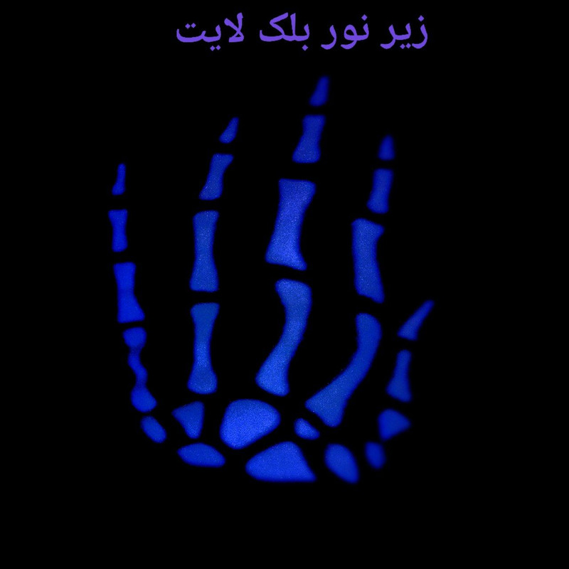 دستکش بافتنی مدل اسکلت شب تاب