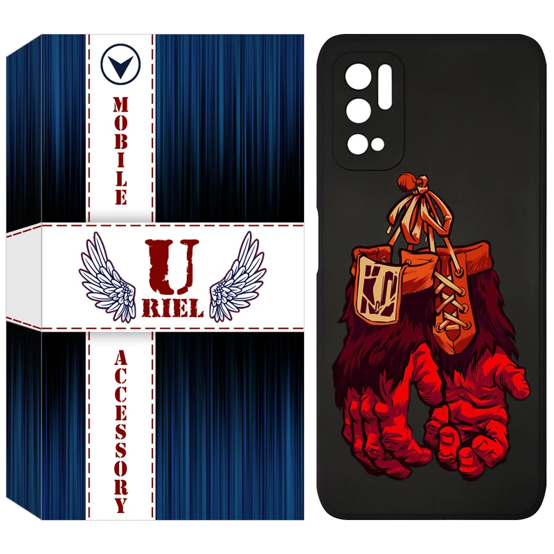 کاور یوریل قاب مدل KSH کد 77 طرح دستکش مناسب برای گوشی موبایل شیائومی Poco M3 Pro / Redmi Note 10 5G / Note 11 SE