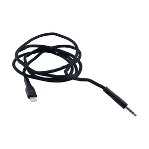 کابل تبدیل لایتنینگ به AUX گرین مدل GNCIPH2BK طول 1.2 متر