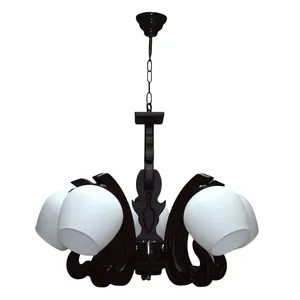 لوستر چشمه نور پنج شعله کد G677/5-BR