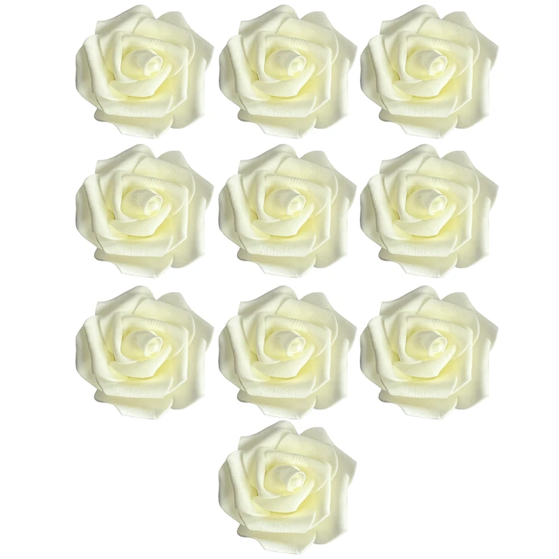 گل مصنوعی مدل گل رز فرانسوی مجموعه 10 عددی 