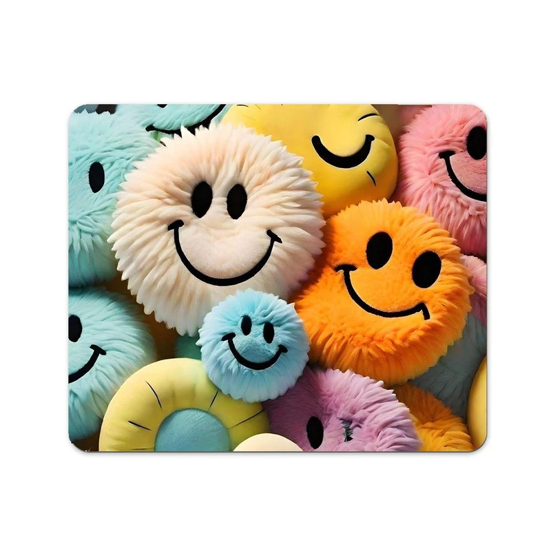 ماوس پد پاد آفرین طرح شکلک های خندان کد 833 سایز 19*24 سانتی متر 