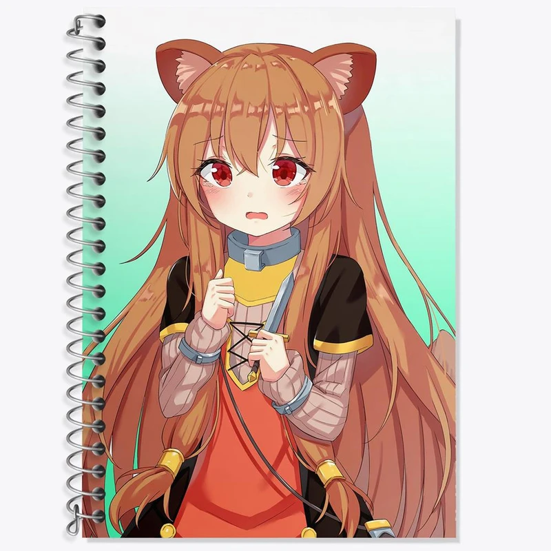 دفتر لغت 50 برگ خندالو مدل رافتالیا انیمه ظهور قهرمان سپر کد 15937