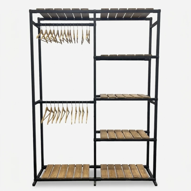رگال چندمنظوره  مدل K008 با پایه قابلیت آویز لباس