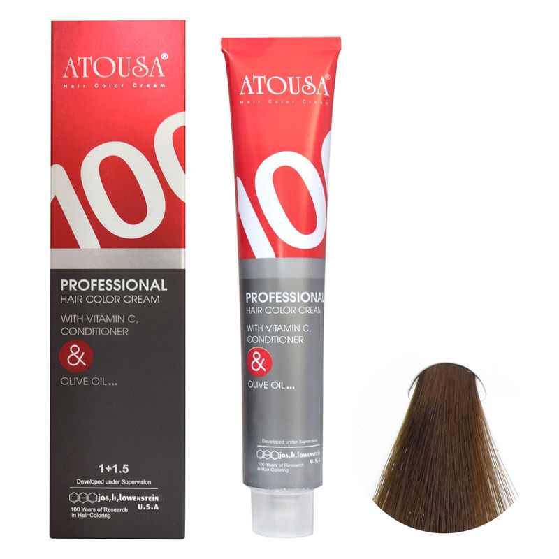 رنگ مو آتوسا شماره A5 حجم 100 میلی لیتر رنگ بلوند خاکستری تیره