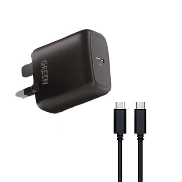 شارژر دیواری گرین مدل 20W به همراه کابل USB-C شارژر دیواری گرین مدل 20W به همراه کابل USB-C