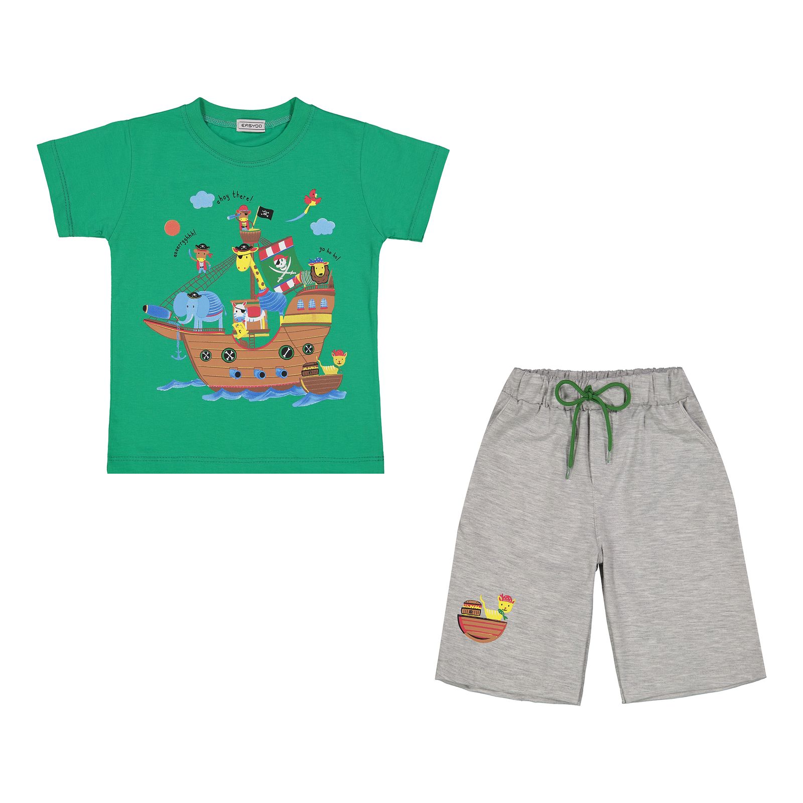 ست تی شرت و شلوارک پسرانه ایزی دو مدل 8561165 -  - 19