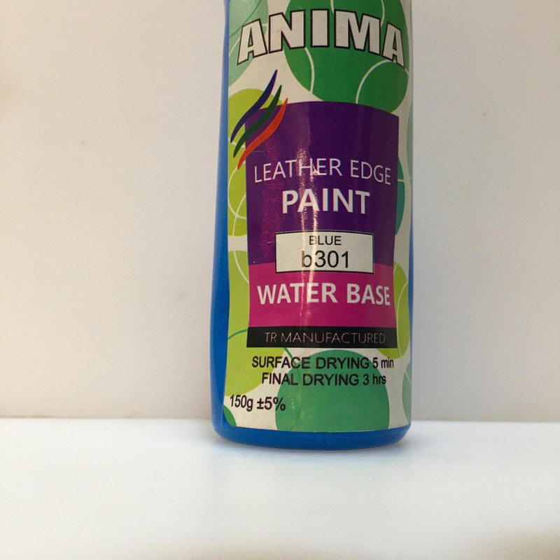 رنگ سبزآبی لبه چرم آنیما کد G701 وزن 150 گرم رنگ سبزآبی لبه چرم آنیما کد G701 وزن 150 گرم