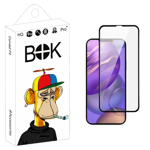 محافظ صفحه نمایش بوک مدل +HD مناسب برای گوشی موبایل اپل iPhone 12 promax