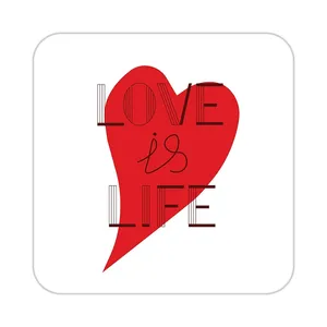 زیر لیوانی کاکتی طرح عاشقانه مدل mp39459