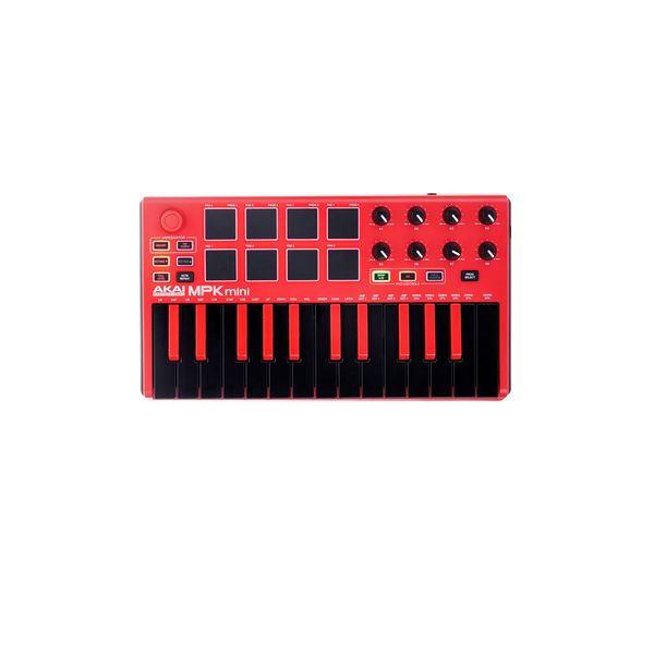 میدی کنترلر مدل AKAI MPK Mini MKII RED